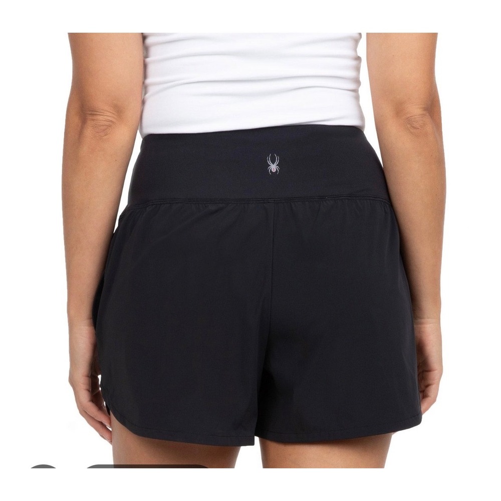 Spyder Active Womens Black Athletic Shorts 4.25 Inseam Size XL NWT